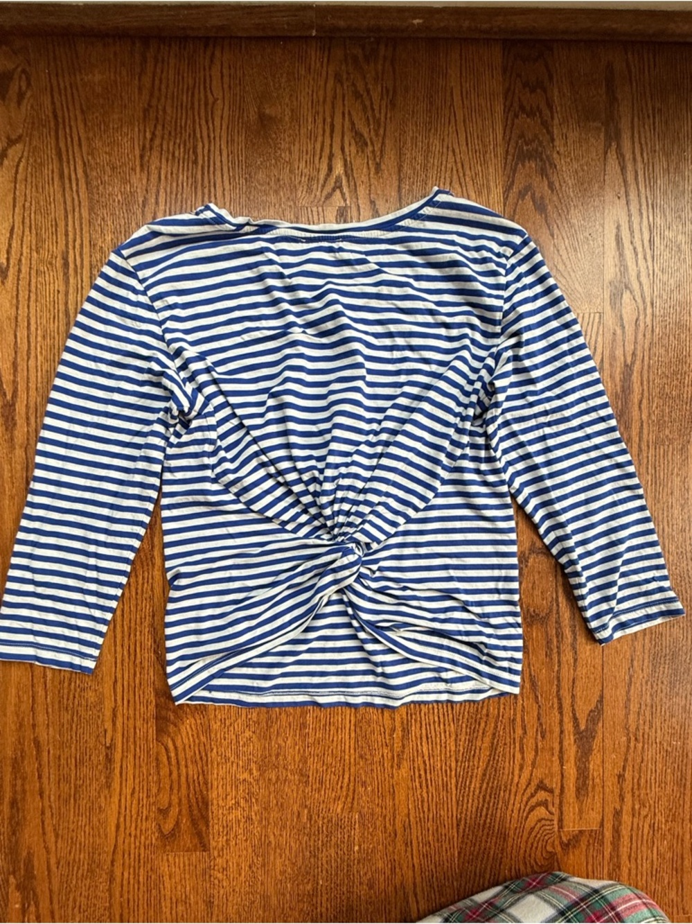 J. Crew Striped Knotted Top Sz M - Picture 2 of 4